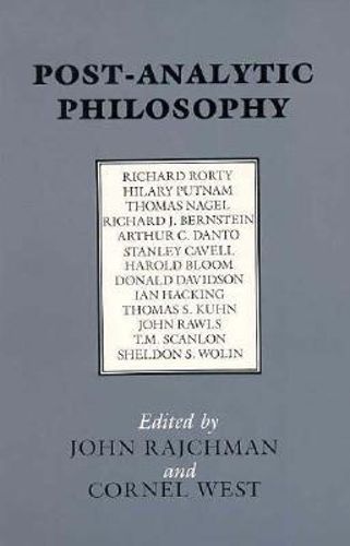 NEW Post-Analytic Philosophy By John Rajchman Paperback Free Shipping