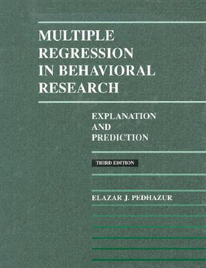 Cover of Multiple Regression in Behavioral Research