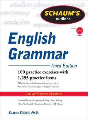 Cover of Schaum's Outline of English Grammar, Third Edition