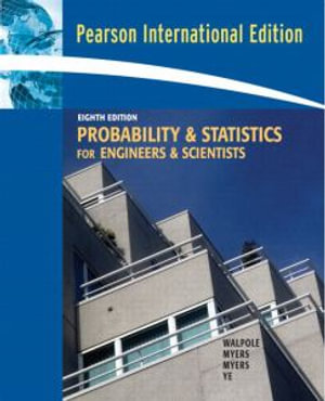 Cover of Probability & Statistics for Engineers & Scientists