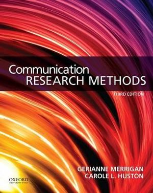 Cover of Communication Research Methods