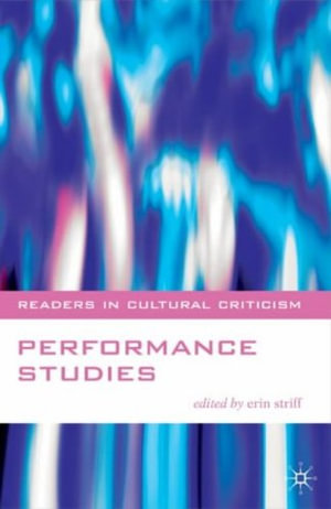 Cover of Performance Studies