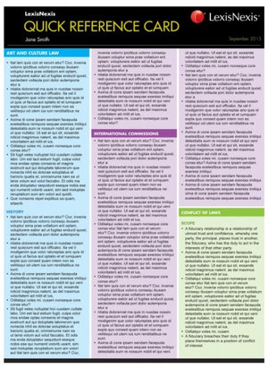 Cover of Federal Court Rules 2011 Quick Reference Card