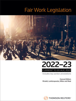 Cover of FAIR WORK LEGISLATION 2022-2023