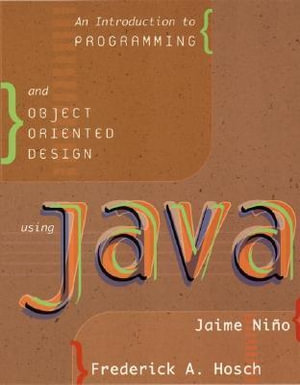 Cover of An introduction to programming and object-oriented design using JAVA