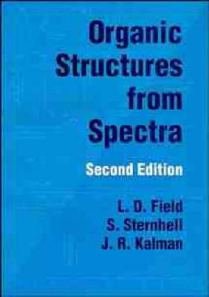Cover of Organic structures from spectra
