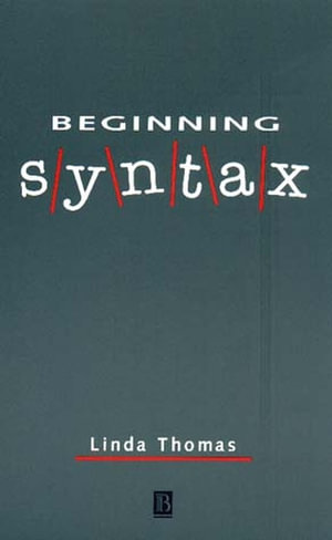 Cover of Beginning Syntax