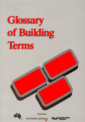 Cover of Glossary of Building Terms