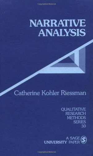 Cover of Narrative analysis