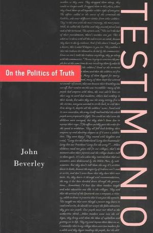 Cover of Testimonio