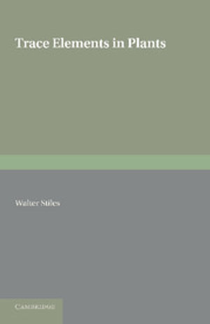 Cover of Trace Elements in Plants
