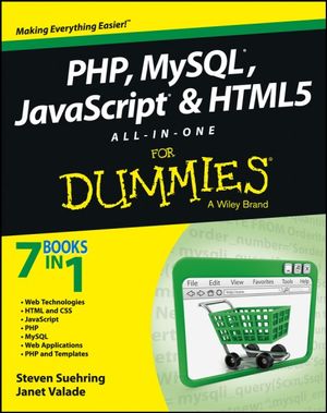 Cover of PHP, MySQL, JavaScript & HTML5 All-in-One For Dummies