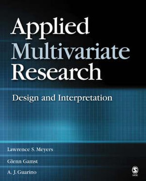 Cover of Applied Multivariate Research: Design and Interpretation