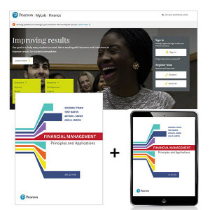 Cover of Financial Management: Principles and Applications + MyLab Finance with eText