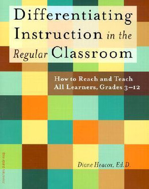 Cover of Differentiating Instruction in the Regular Classroom