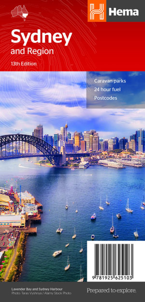 Sydney Region Map City And Suburbs Road Map 13th Edition By Hema Maps Australia 9781925625103 Booktopia